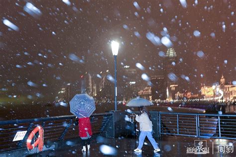上海中北部初雪中到大雪