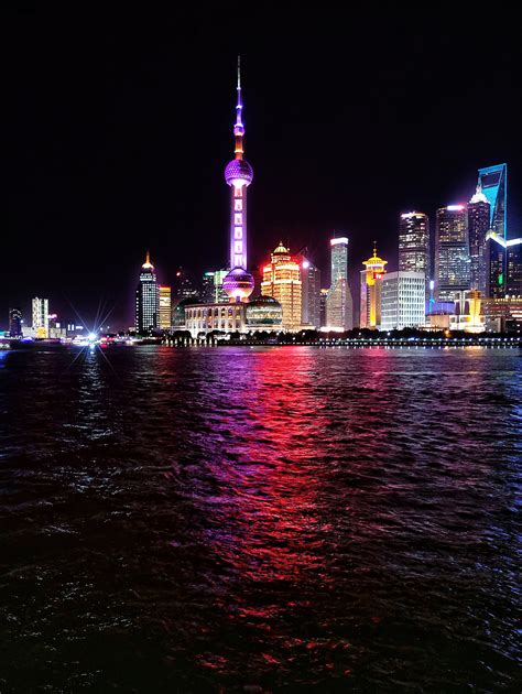 上海夜景图片手机拍摄