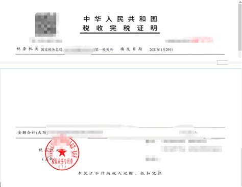上海完税证明哪里下载图片