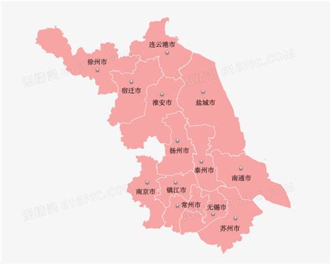 下载中国地图江苏省