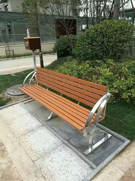 不锈钢公园休闲靠背椅