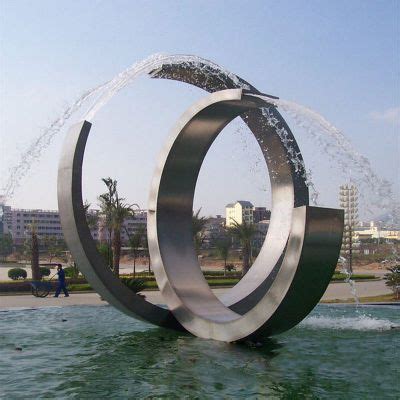 不锈钢喷泉景观雕塑制作