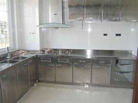 不锈钢家用厨房整体橱柜