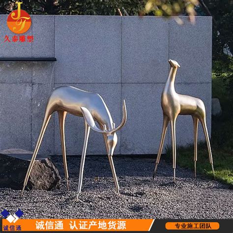 不锈钢景观动物雕塑生产厂家