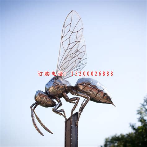 不锈钢蜜蜂雕塑