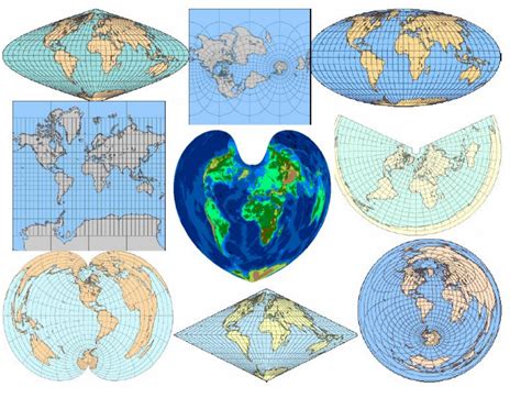 世界地图投影坐标系