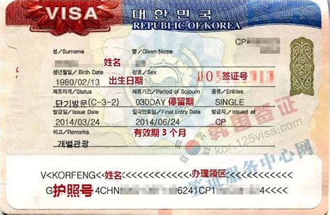 个人办理去韩国的工作签证