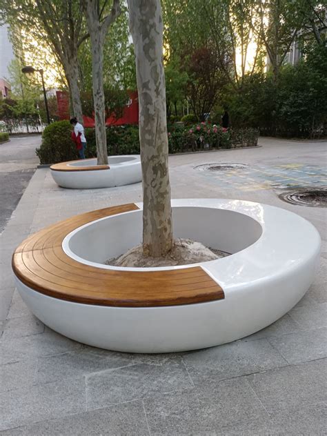 个性化组合式玻璃钢树池坐凳