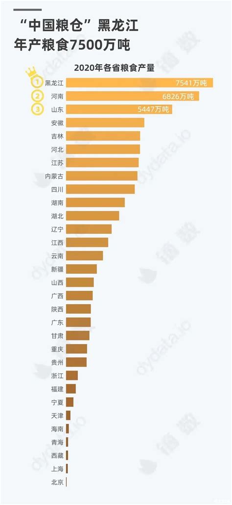 中国产粮大省排名