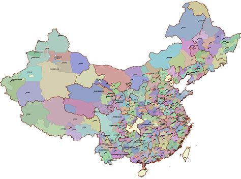 中国全部地级市地图