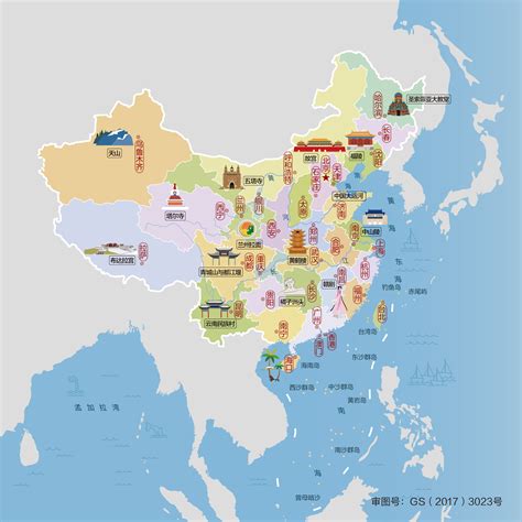 中国地图文化特色