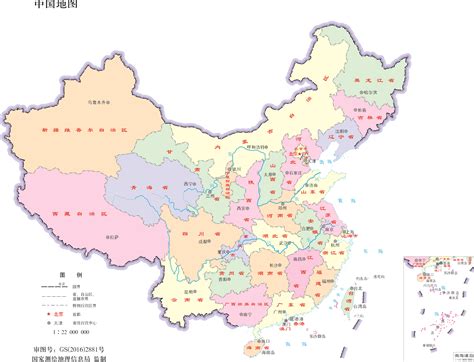 中国地图高清版大图线框