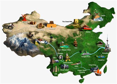 中国城市地图立体版
