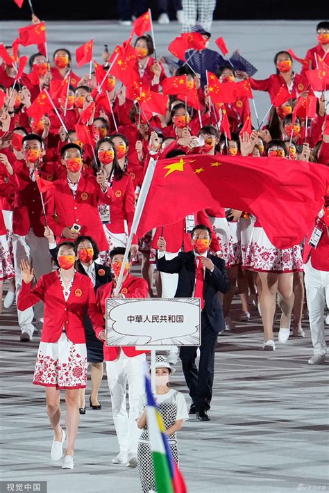中国奥运代表团入场时间表
