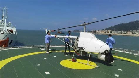 中国新型舰载无人直升机