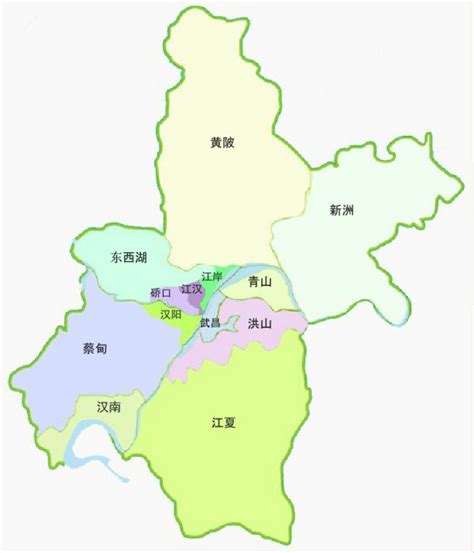 中国武汉武昌区地图