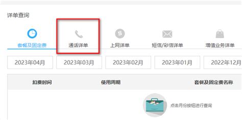 中国移动网上营业厅详单查询系统
