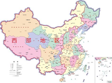 中国西部地图全图