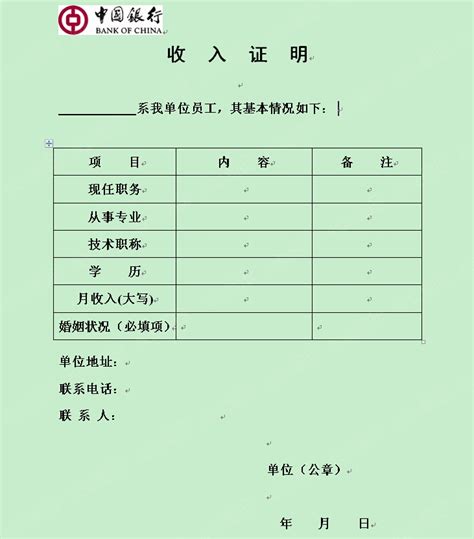 中国邮政收入证明模板