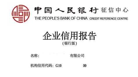 中国银行企业征信报告