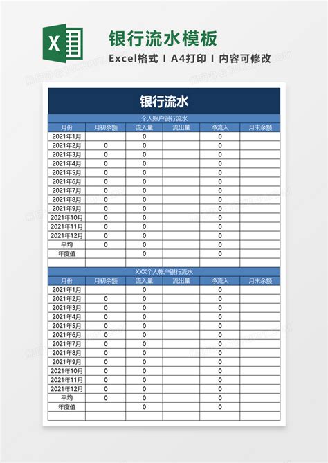 中国银行流水账单格式模板