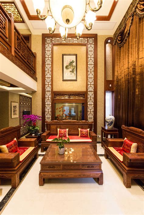 中式古典客厅装修实景图大全