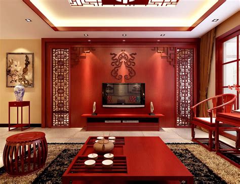 中式客厅电视墙
