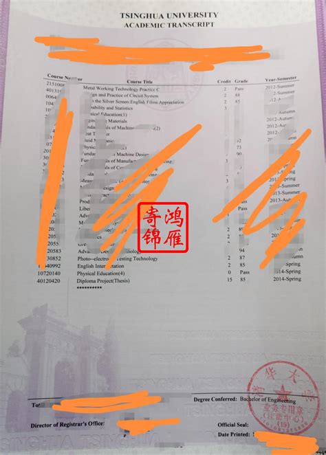 中英文成绩单公证