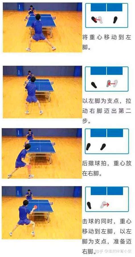 乒乓球的八种步法