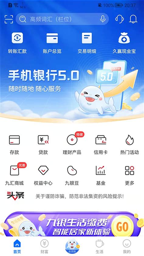 九江银行app流水