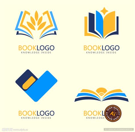 书本logo 设计
