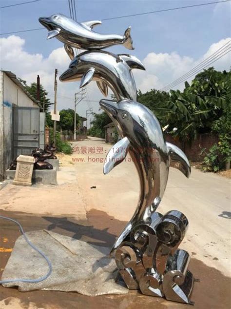 云南金属海豚雕塑厂家定制