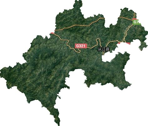 从江县秀塘乡政区地图