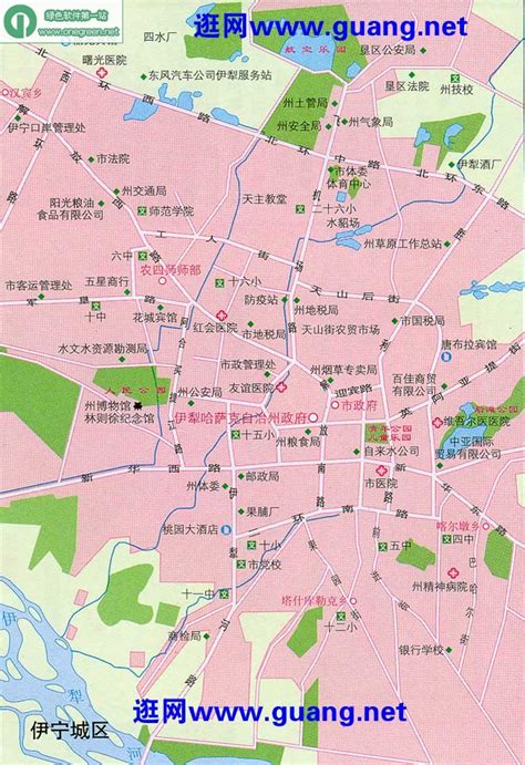 伊宁市全景地图
