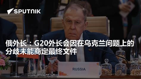 俄罗斯乌克兰g20外长会环球时报