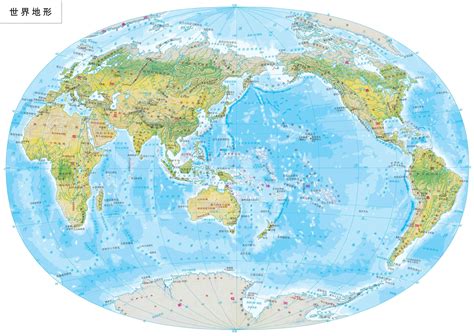 全球地势高清版大图