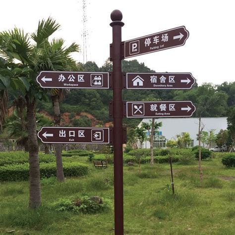 公园指示路牌