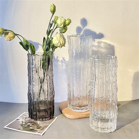 冰川水晶玻璃花瓶加厚