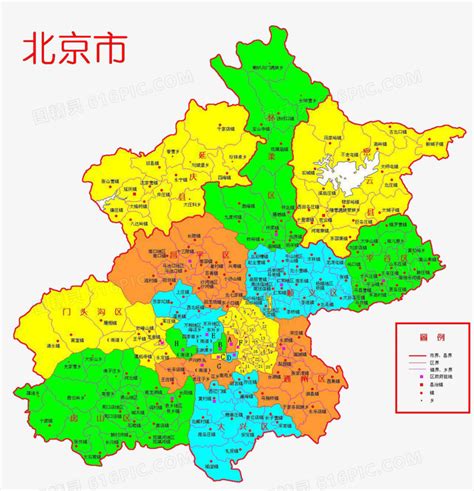 北京各区县地图高清版大图