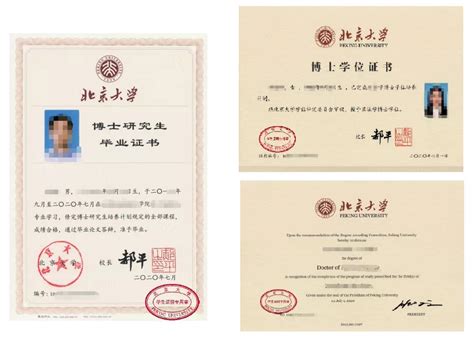 北京大学本科毕业证照片