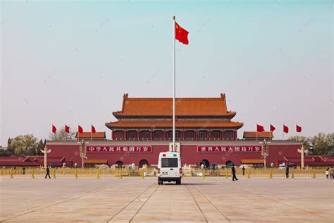 北京天安门广场国旗