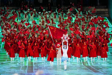 北京奥运会开幕式运动员入场