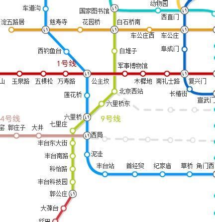 北京西站9号地铁线