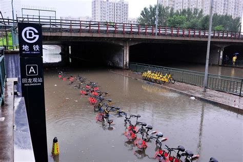 北京721大暴雨青龙湖水位