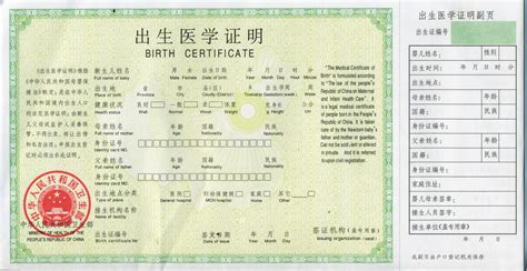 南京出生证明首发登记表
