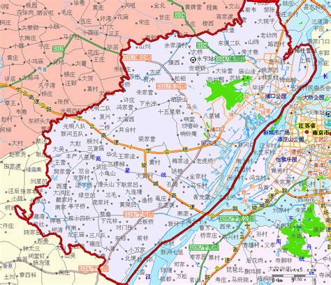 南京市浦口区地图