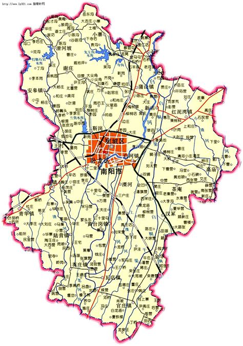 南阳市区域划分图