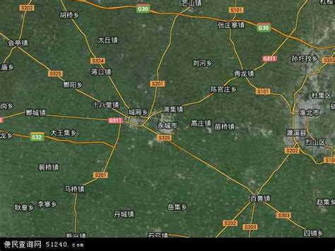 卫星地图河南省永城市