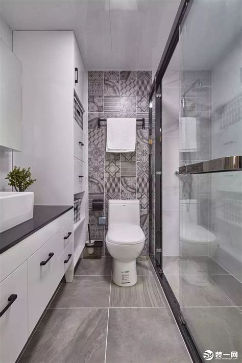 卫生间瓷砖装修效果图灰色