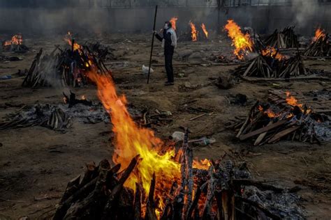 印度的火葬场的样子